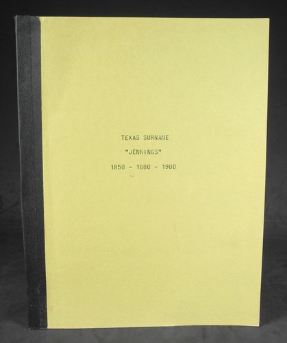 Texas surname jennings - jennings,