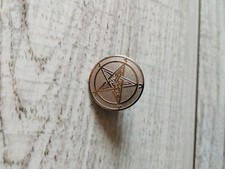 Pentagram Baphomet metal pin