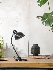 Kaiser Idell model 6556 Vintage Table lamp, Black 1940s Bauhaus Christian Dell