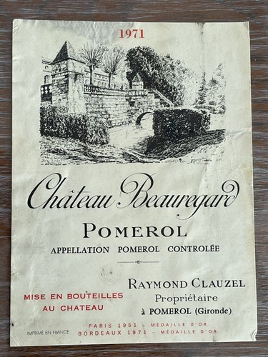 étiquette château beauregard - Étiquette,