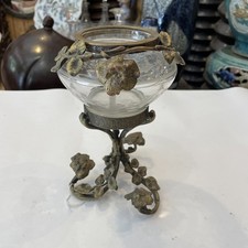 Glass and Bronze Decorative Vase