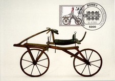 Germany 1985 Early Locomotion Draisienne FDC Michel 1261