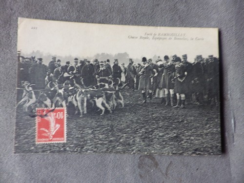 Cpa chasse courre en - chasse,