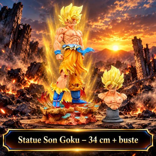 Statue dragon ball son goku - statue,
