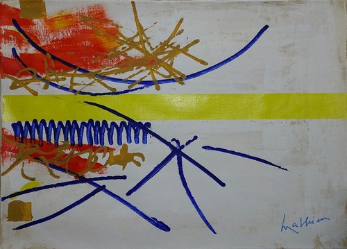 Peinture huile abstraite - à,