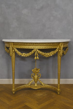 Console demi-lune de style