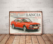 Plaque métal vintage lancia