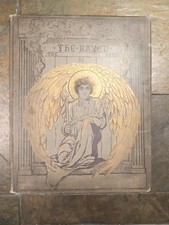 The Raven 1884 Edgar Allen Poe Gustave Dore Hardcover HUGE RARE !!HAUNTED!!