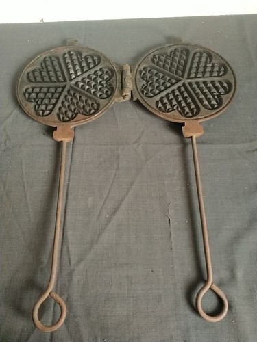 Ancien gaufrier fonte forme - ancien,