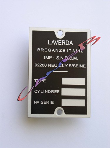 Plaque constructeur laverda - ,