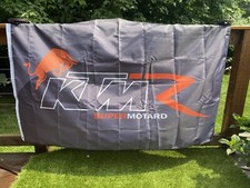 KTM SUPER MOTARD 3 X 5 Flag.  Indoor outdoor Ready. Garage, Man Cave , Races