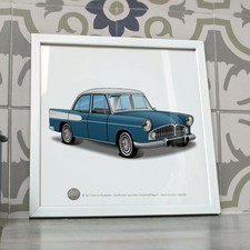 Poster Simca Chambord bleue