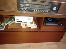 meuble vintage tourne disque et radio