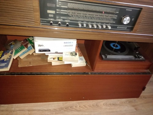Meuble vintage tourne disque - vintage,