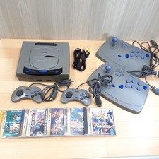 Sega Saturn Console with 2 Virtua Arcade Stick 5 games JP G716A *US TARIFF PAID