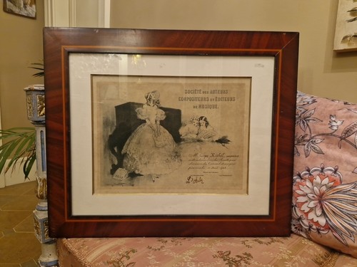 Louis icart gravure diplôme - louis, icart,