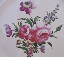 Niderviller Beyerlé, superbe assiette à décor de fleurs fines N°2, 18ème
