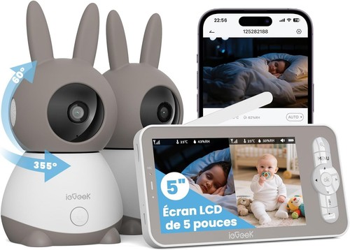 Iegeek babyphone vidéo bébé - babyphone,