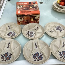 6 Assiettes À Fondue Sologne Saint Amand Japy Boîte D’origine Vintagé