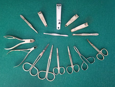 Set Of 15 Pieces,-Manicure, Pedicure Tools, Scissors Cuticle Clippers, Tweezers
