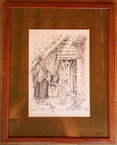 Dessin orientaliste - dessin,
