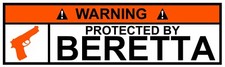 STICKER WARNING PROTECTED BY