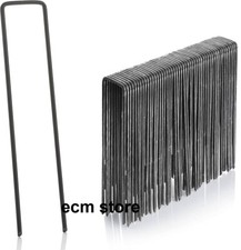 GardenMate Lot de 50 piquets de Fixation en Acier H150mm, L25mm, Ø2,9mm /EBUQ