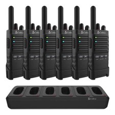 Cobra PX650-BCH6 6-Pack Professional Business 2 Way FRS Walkie Talkie Radios
