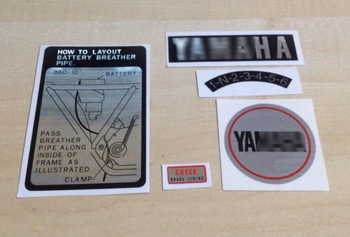 Yamaha rd250 rd350 - rd250-rd350, "warning