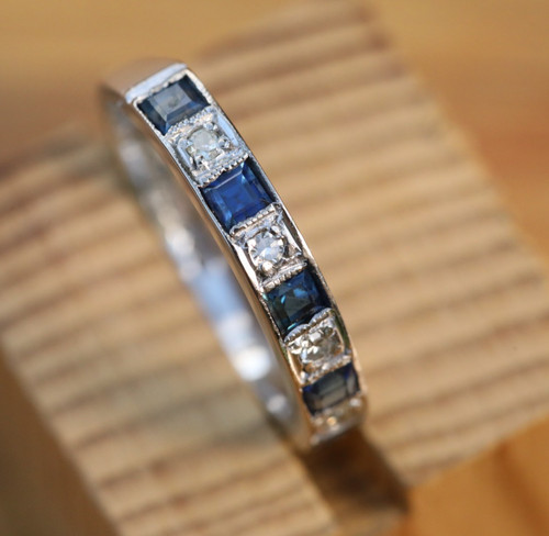 Bague vintage blanc 18ct - vintage,