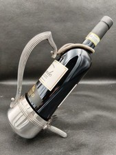 Porte bouteille métal argenté - Vintage
