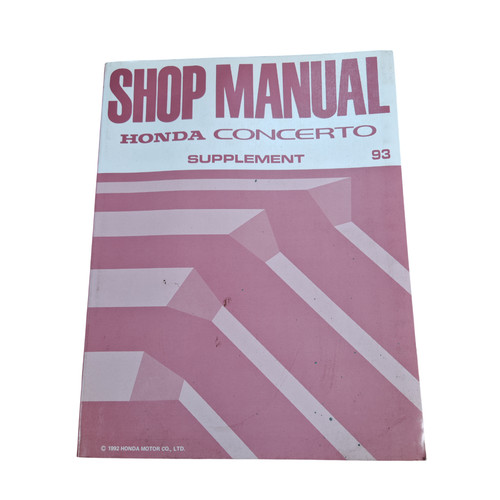 Manuel atelier honda - manuel,