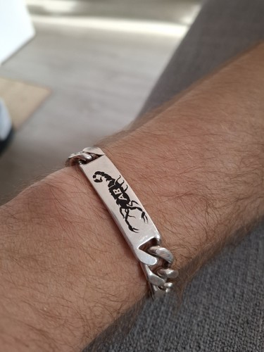 Gourmette homme argent massif - gourmette,