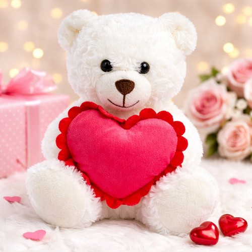 Ours peluche blanc - ours, en