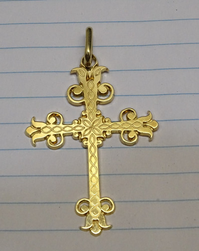 Belle croix pendentif - croix, plaqué
