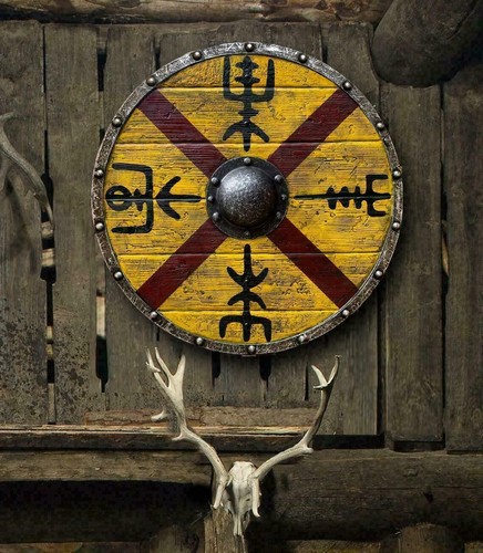 Bouclier viking authentique