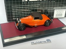 MATRIX BUGATTI  TYPE 4S CABRIOLET DE VILLARS 1930 CLOSED ORANGE 1:43