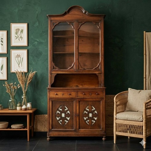Vitrine ancienne avec tiroirs - vitrine,