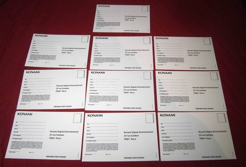 Ps2 lot feuillets konami - lot, de