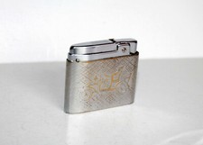 BRIQUET - SILVER MATCH PATENT COMPOUND DECOR ANCIENNE VOITURE AUTOMOBILE LIGHTER