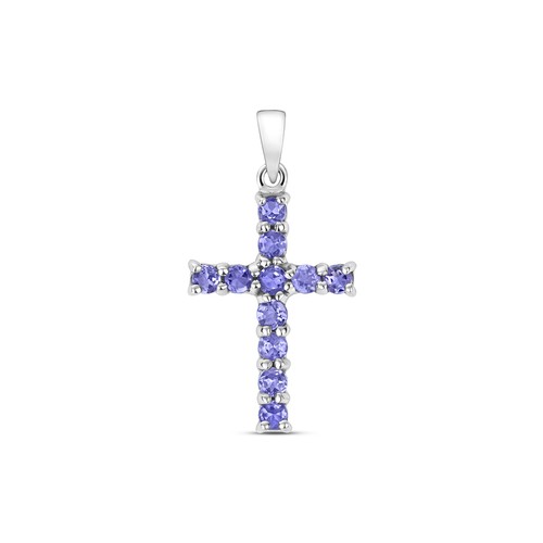 Pendentif femme croix blanc - croix,