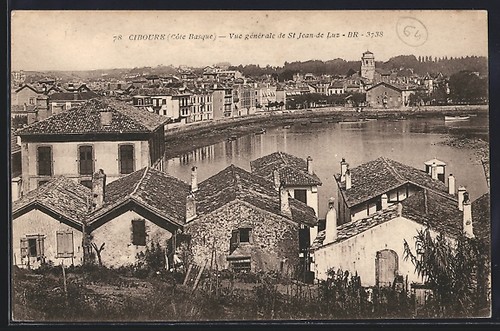 Cpa ciboure côte basque vue - côte, basque,