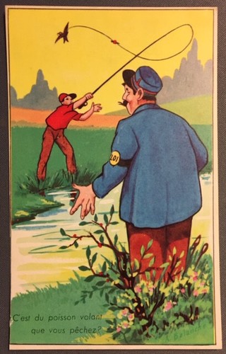 Carte postale humoristique - carte,
