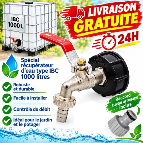 Robinet cuve ibc 1000l - robinet,