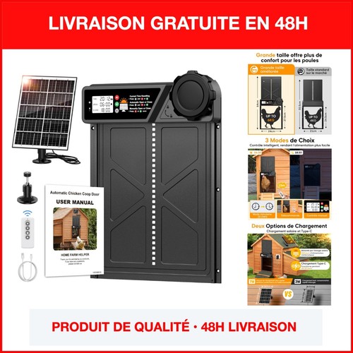 Porte poulailler automatique - porte,