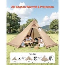 Uimoso Tipi Tent with Stove