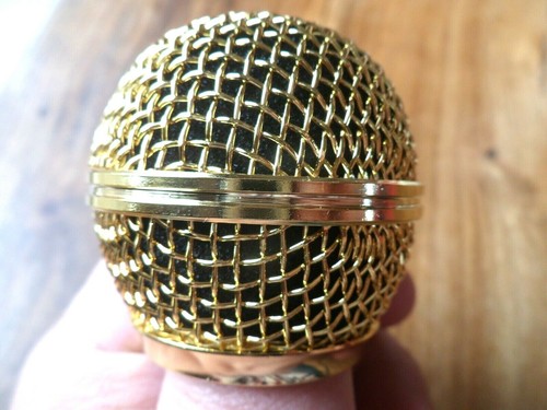 Grille dore pour micro shure - micro,