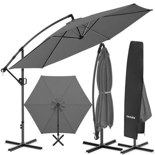 Tectake parasol déporté à - déporté,