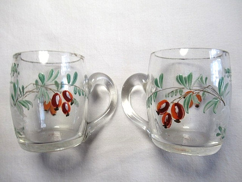 Verres liqueur emailles à - 2,