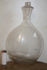 Bouteille Grande Gourde biberon de berger en verre soufflé  XIXe - 740 grammes